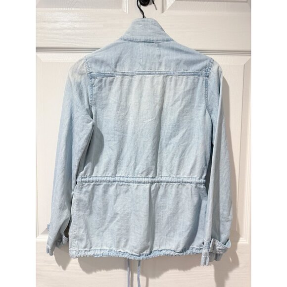 Altar'd State 100% Cotton Denim Utility Field Safari Pockets Military Jacket S - Picture 7 of 14